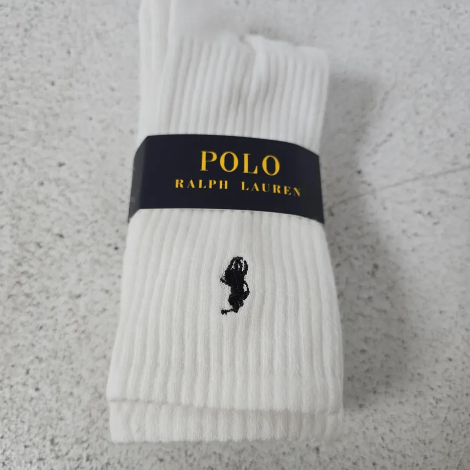 POLO RALPH LAUREN WHITE SOCKS