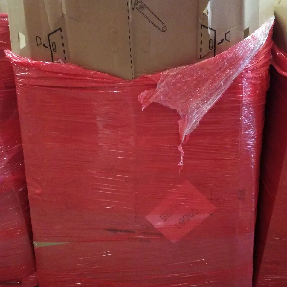 PALLET CONTAINING ASSORTED PRODUCTS INCLUDING HOLLYWOOD MAKEUP MIRROR, TOILET SEAT, SHOWER CHAIR & GANESHA WRAPPED PRINT 