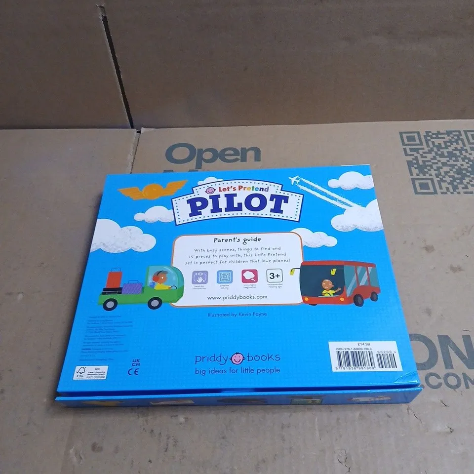 PRIDDY BOOKS "LETS PRETEND" PILOT SET AND BOOK 