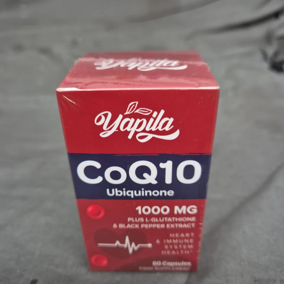 3 X YAPILA COQ10 UBIQUINONE 1000 MG DIETARY SUPPLEMENT – 60 CAPSULES – BEST BEFORE 01-MAY-2028