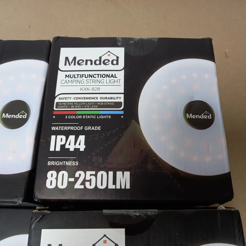 LOT OF 11 BOXED SETS OF MENDED MULTIFUNCTIONAL CAMPING STRING LIGHTS