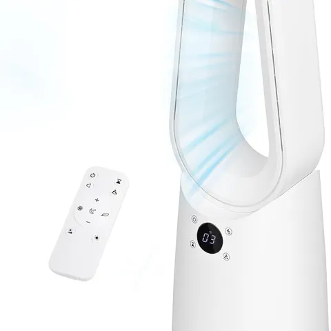 BOXED RUSSELL HOBBS SMART BLADELESS COOLING FAN IN WHITE