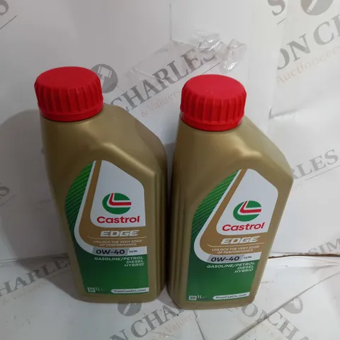 SET OF 2 CASTROL EDGE 0W-40 A3/B4 1L