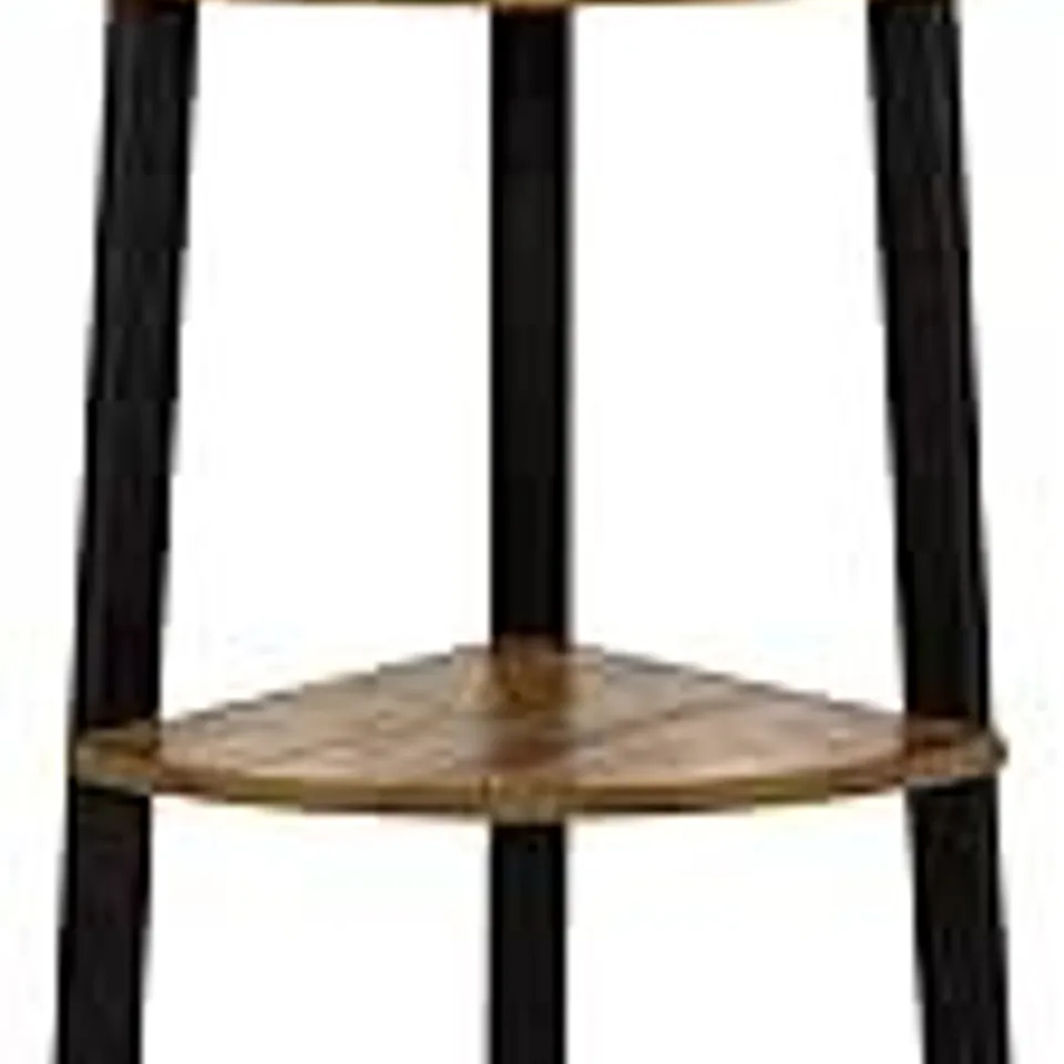 BRAND NEW BOXED MEERVEIL LADDER SHELF, BOOKSHELF, 4-TIER STORAGE SHEVING UNIT, INDUSTRIAL BOOKCASE, STORAGE RACK WITH METAL FRAME (1 BOX)
