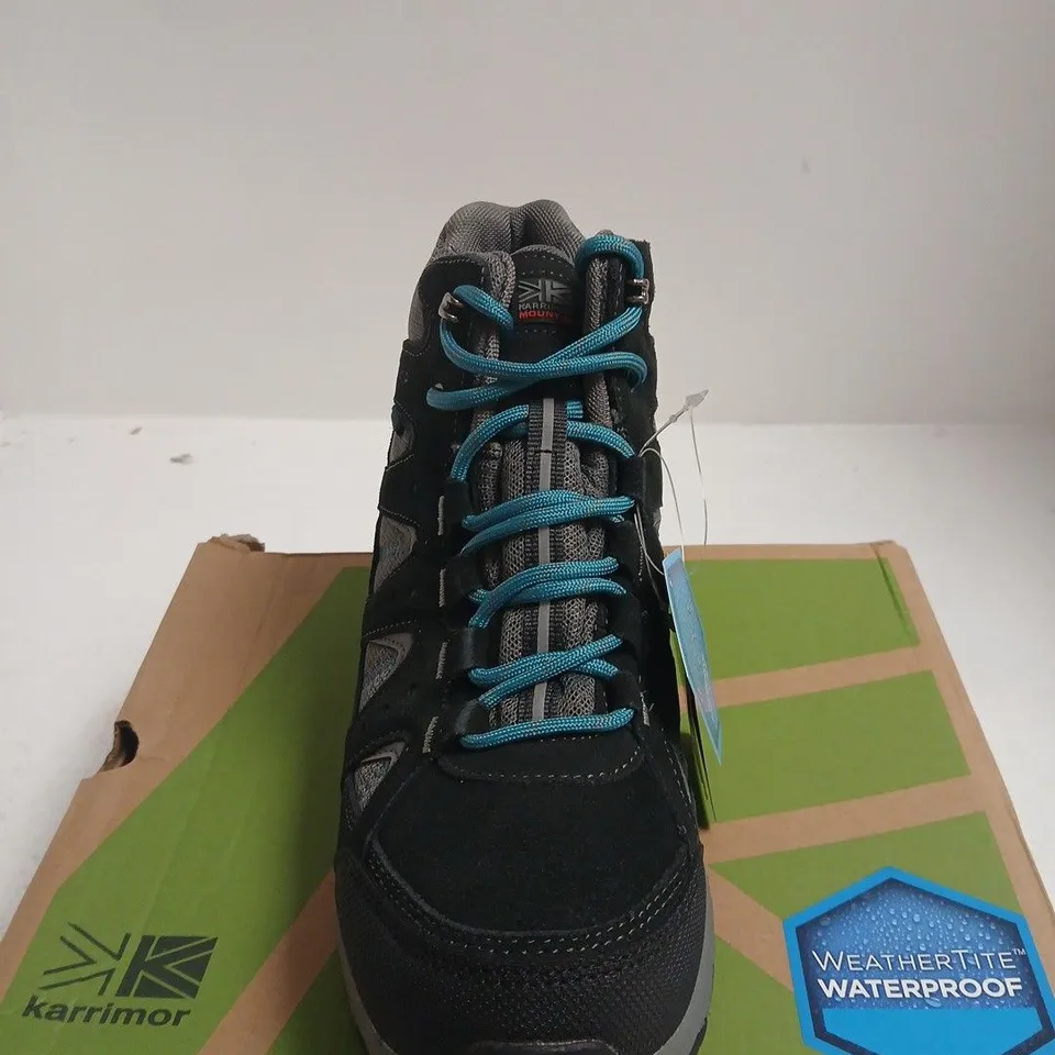 BOXED PAIR OF KARRIMOR WATERPROOF HIKING BOOTS – UK SIZE 6