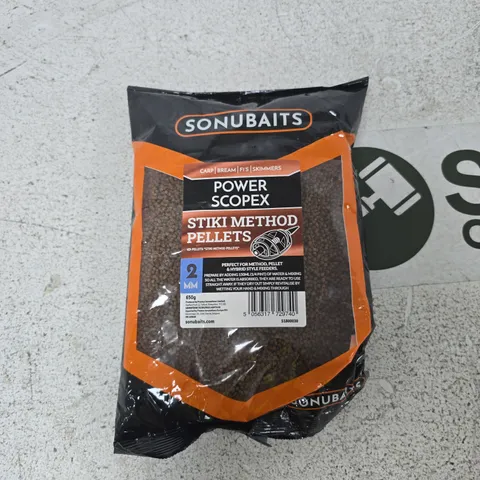 SONUBAITS POWER SCOPEX STIKI METHOD PELLETS – 650G (2MM) CARP FISHING PELLETS