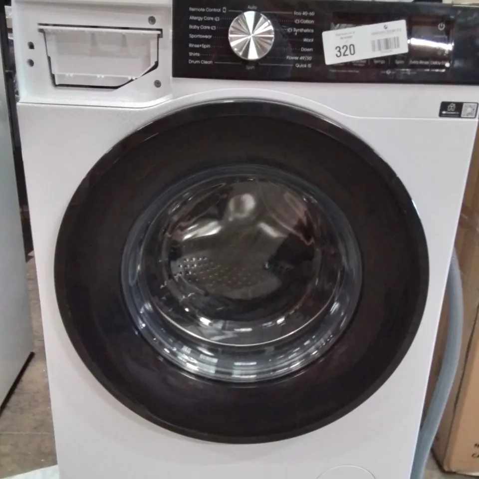 HISENSE 3S SERIES WF3S8043BW 8KG LOAD, 1400 SPIN STEAM WASHING MACHINE - WHITE - A RATED