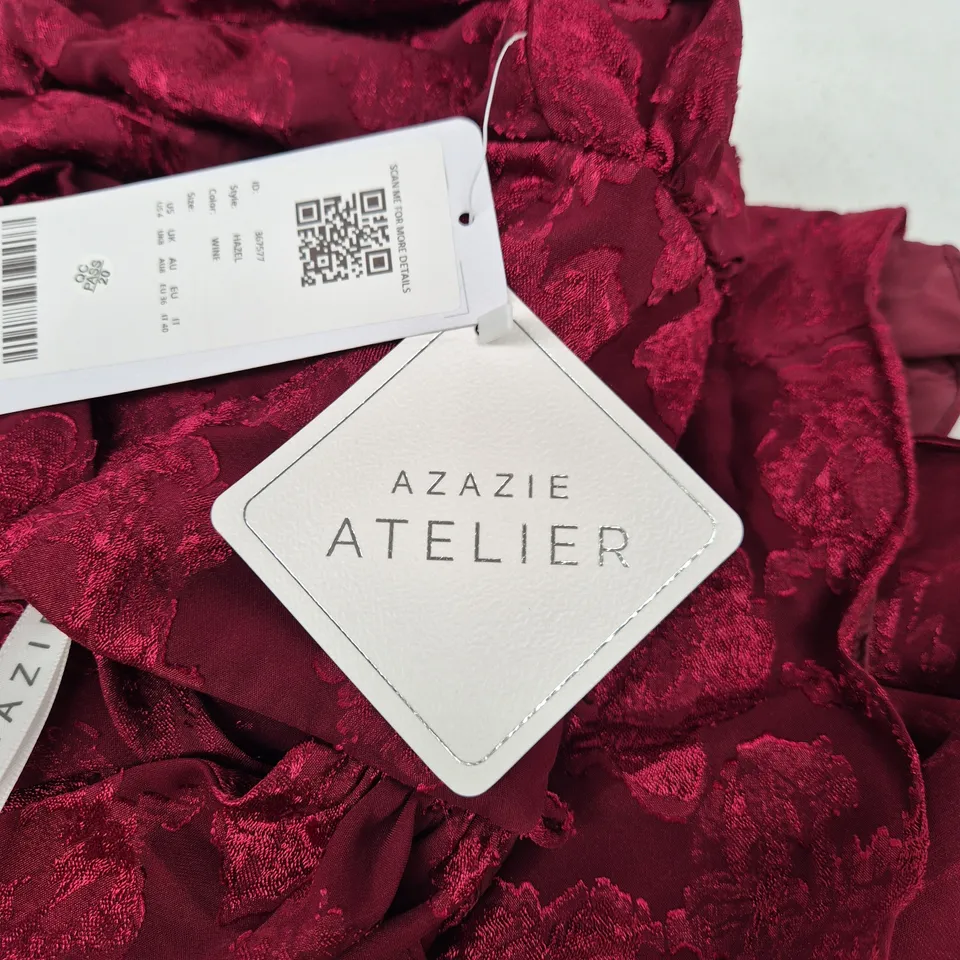 UK 8 AZAZIE ATELIER HAZEL DRESS – WINE (US 4)