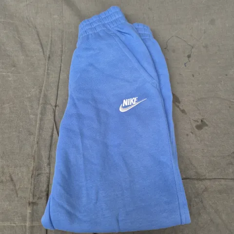 NIKE BLUE TRACKSUIT BOTTOMS - KIDS - SIZE S