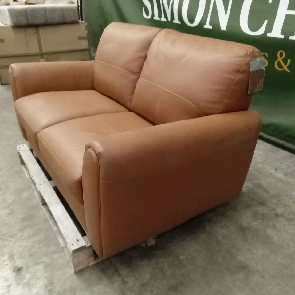 MOLINA 2 SEATER LEATHER SOFA RRP £999