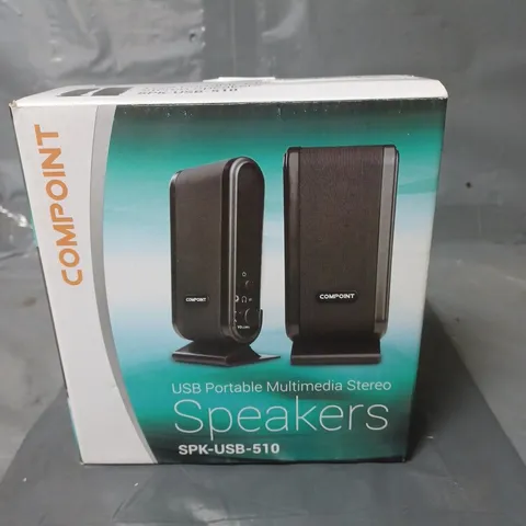 COMPOINT USB PORTABLE MULTIMEDIA STEREO SPEAKERS