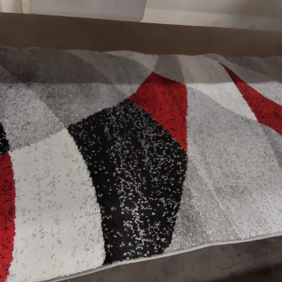 BRAND NEW PACO HOME FIESTA 110 RUG IN RED - 80×250CM