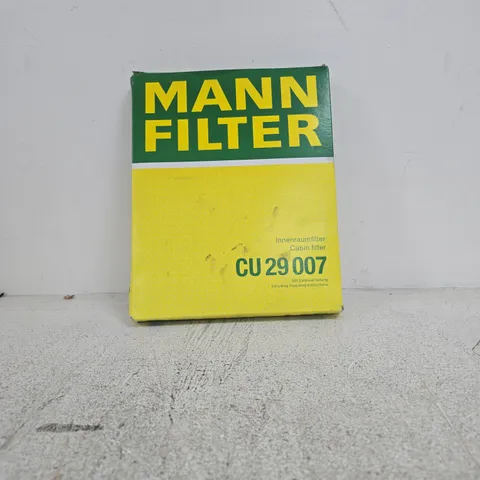 MANN FILTER CABIN FILTER CU 29 007