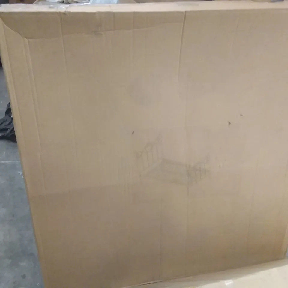 BOXED BLACK JULIETTE SINGLE BED FRAME (BOX 1 OF 2 ONLY)