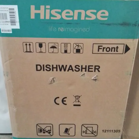BOXED HISENSE HV643D90UK FULLSIZE 16-PLACE SETTINGS FULLY INTEGRATED 15-MINUTE QUICK WASH DISHWASHER