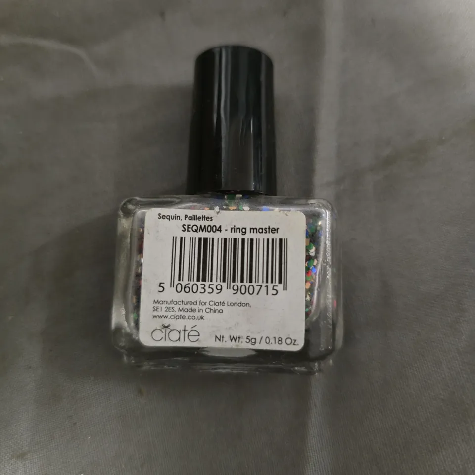 CIATÉ LONDON NAIL POLISH COLLECTION – GLITTER & SEQUIN FINISHES (BOX OF 40+ MINI BOTTLES)