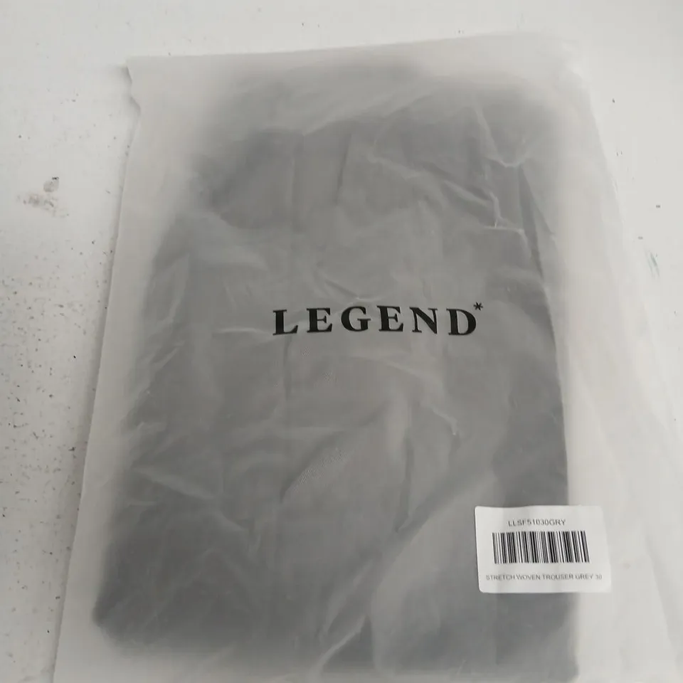 LEGEND STRETCH WOVEN TROUSERS – GREY, UK 30