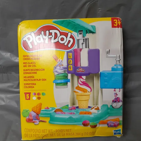 PLAY DOH RAINBOW SWIRL ICE CREAM PLAYSET