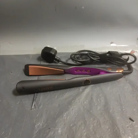 LANDOT HS168 HAIR STRAIGHTENER IN PURPLE/BLACK