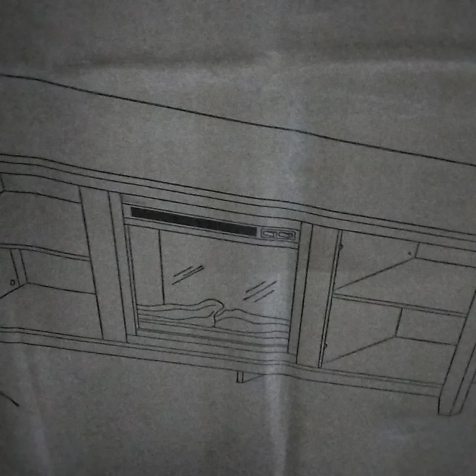 BOXED TALLADEGA TV STAND FOR TVS UP TO 55" BROWN