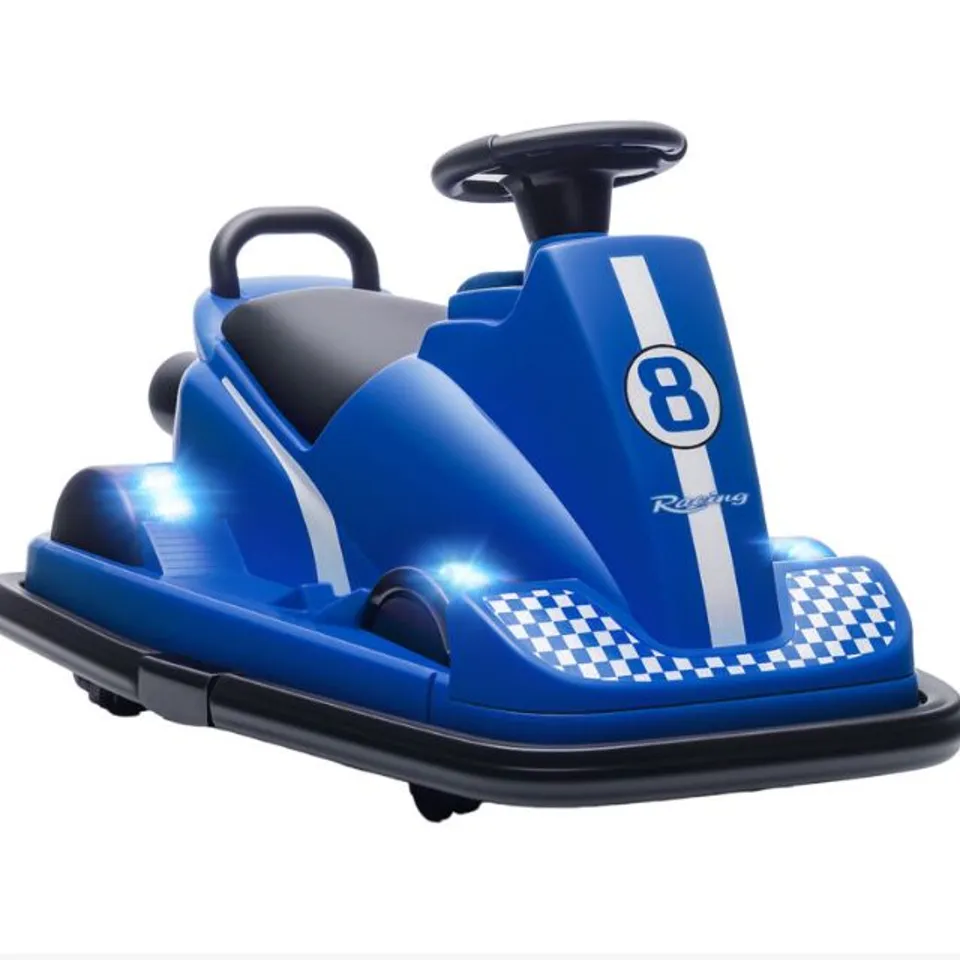 BOXED KIDS ELECTRIC BUMPER CAR - BLUE (1 BOX)