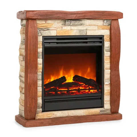 BEERENBERG 1800W 60CM ELECTRIC FIRE WITH SURROUND LIGHT BROWN 