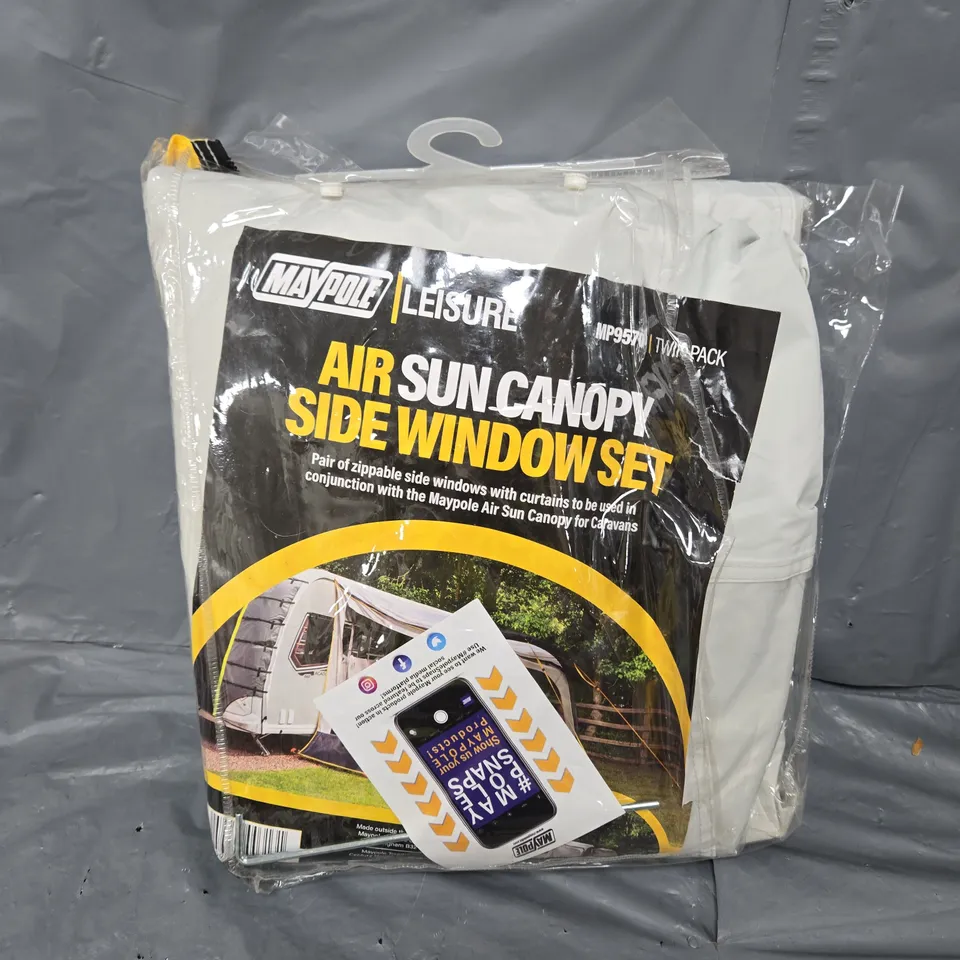 MAYPOLE TWIN PACK AIR SUN CANOPY SIDE WINDOW SET 
