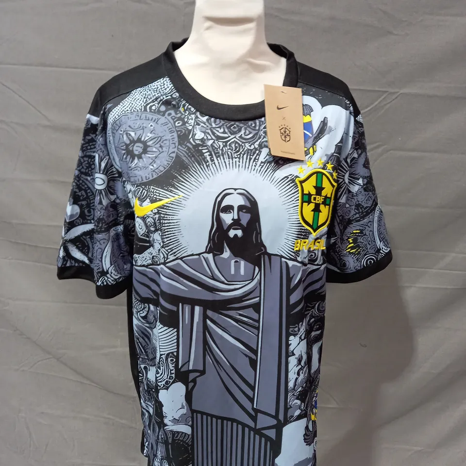 BRAZIL 2024/25 BLACK 'CHRIST THE REDEEMER' SPECIAL EDITION SHIRT - MEDIUM