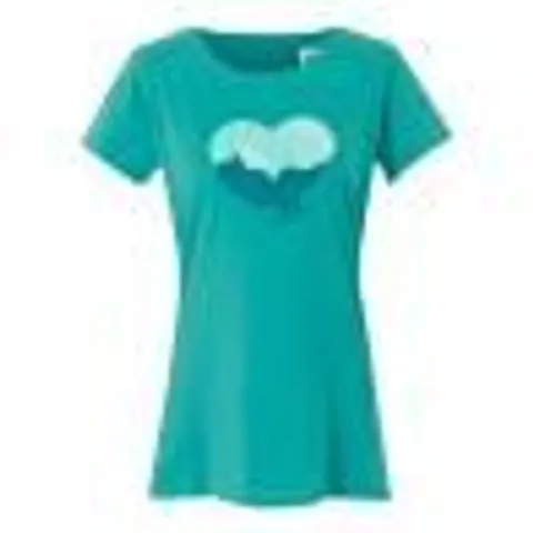BRAND NEW REGATTA WOMENS BREEZED V SHORT SLEEVE T-SHIRT IN TURQUOISE - UK 16