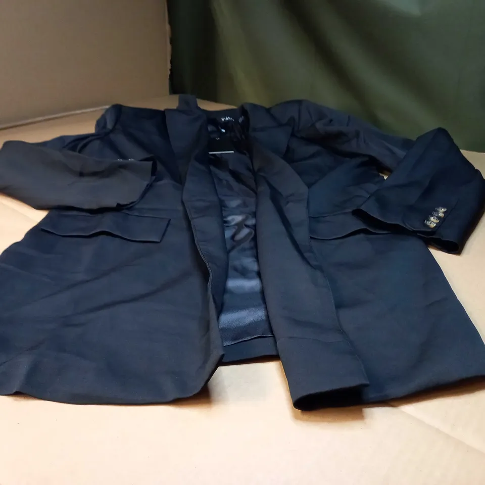 DESIGNER BLACK OVERSIZED BLAZER/JACKET - SIZE 12