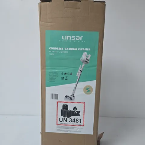 LINSAR CORDLESS VACUUM CLEANER – BOXED, 120W