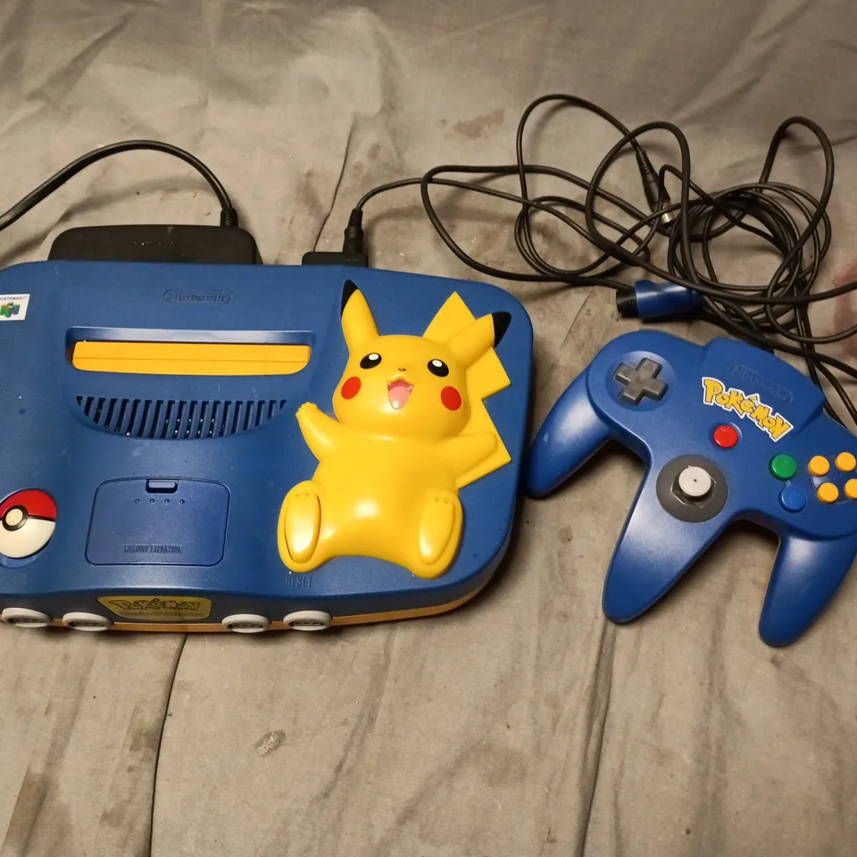 NINTENDO POKÉMON EDITION BLUE NINTENDO 64 MATCHING BLUE CONTROLLER - NUS-101(EUR)
