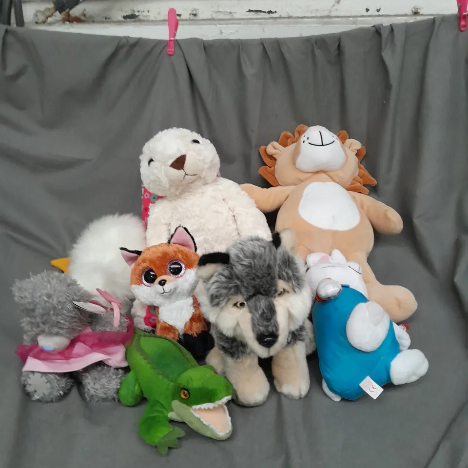 BOX OF ASSORTED PLUSH SOFT TEDDIES