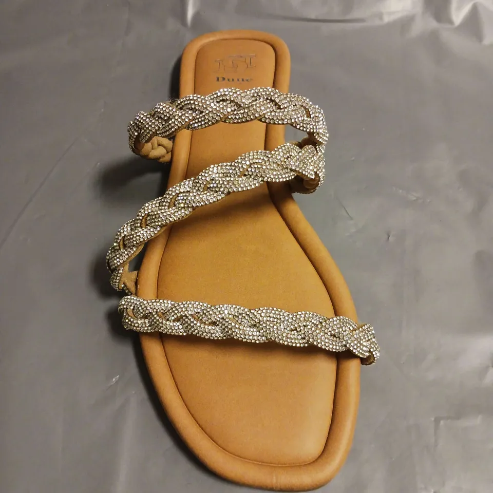 DUNE LADIES SANDALS WITH GLITTER DETAIL SIZE 5