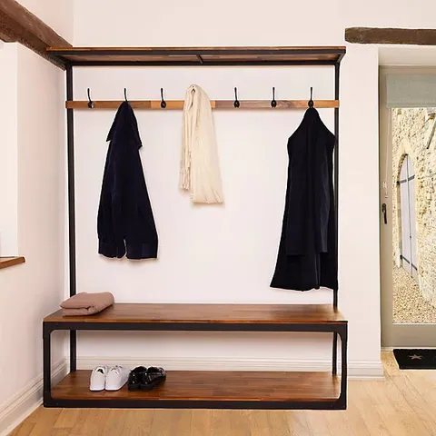 BRAND NEW BOXED CHARNWOOD EXTRA LARGE COAT RACK WITH SHOE TIDY (1 BOX)