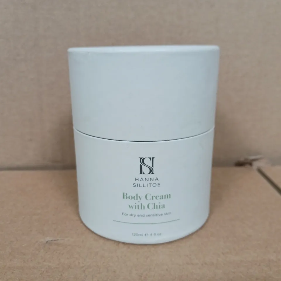 BOXED HANNA SILLITOE BODY CREAM WITH CHIA OIL 120ML