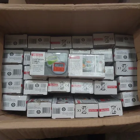 BOX CONTAINING A VERY LARGE QUANTITY OF WELTBILD DIGITAL TIMERS