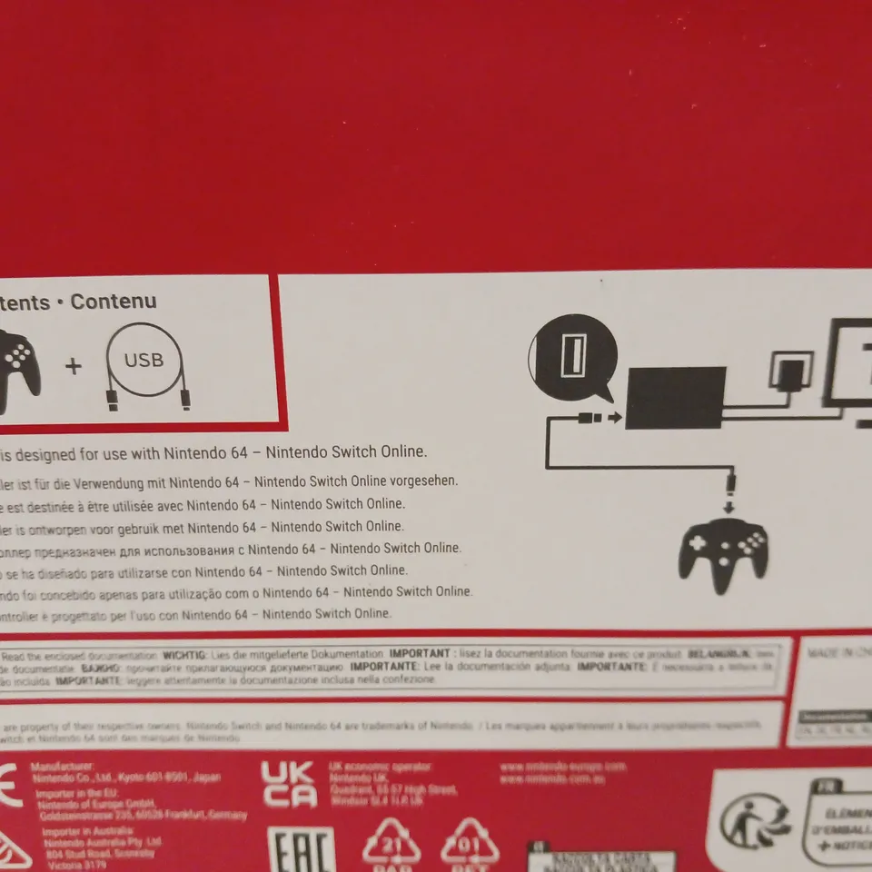 BOXED NINTENDO 64 CONTROLLER