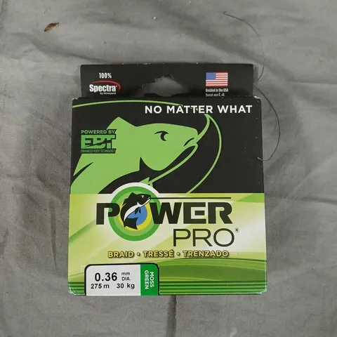 POWERPRO MOSS GREEN BRAIDED FISHING LINE 0.36 MM, 275 M, 30 KG