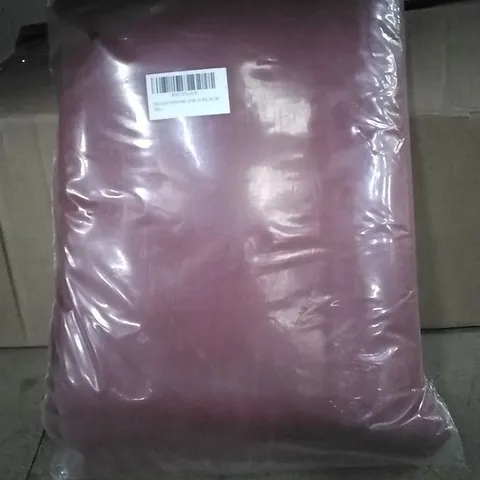 BAGGED DEAVIN POLYESTER BLACKOUT CURTAIN PAIR - DARK RED