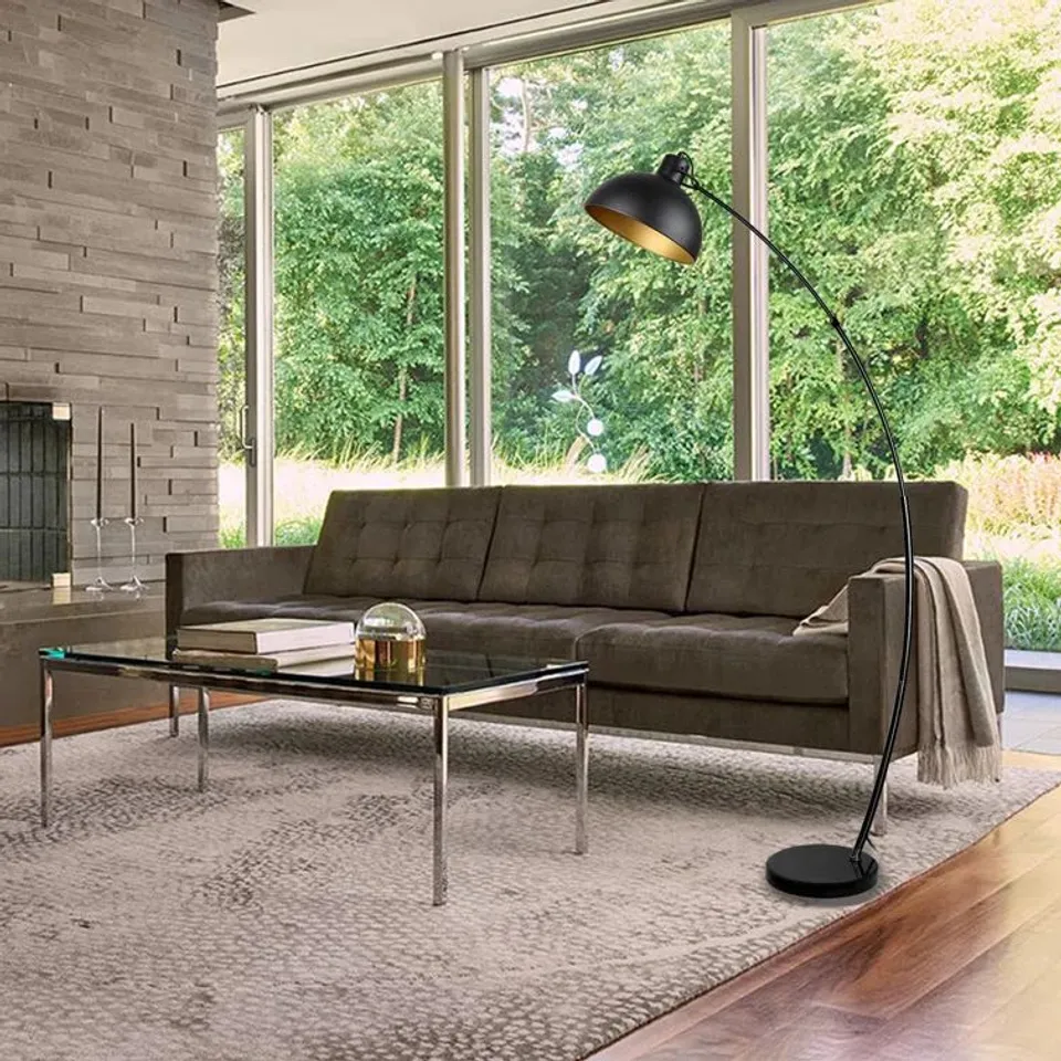 BOXED KILGORE 165CM ARC FLOOR LAMP