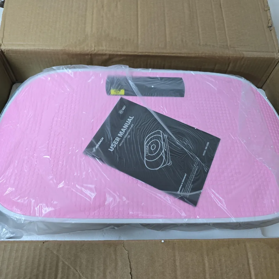 BOXED MERACH 2398 VIBRATION PLATE IN PINK