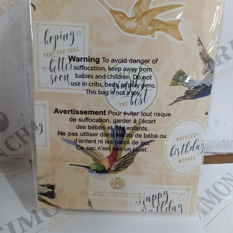 BOXED ANNA GRIFFIN HUMMINGBIRD STICKERS AND SENTIMENTS