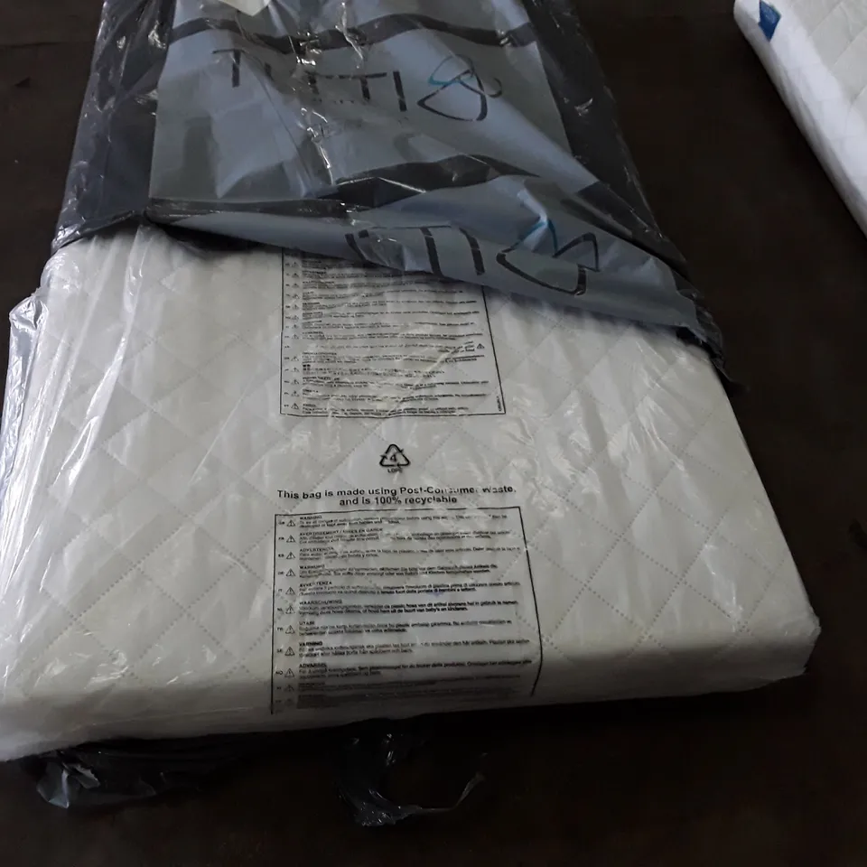 BAGGED TUTTI SPRUNG COT MATTRESS 120 × 60 × 10cm