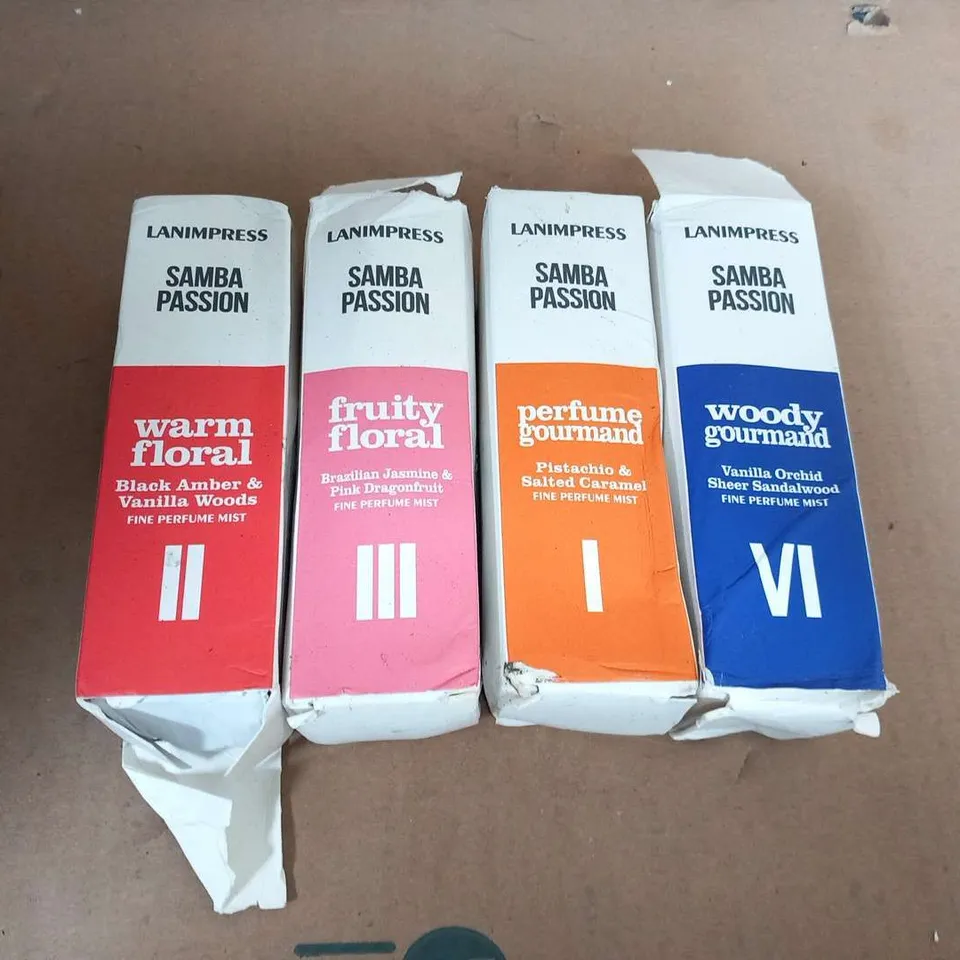 APPROXIMATELY 10 ASSORTED LANIMPRESS SAMBA PASSION FRAGRANCES