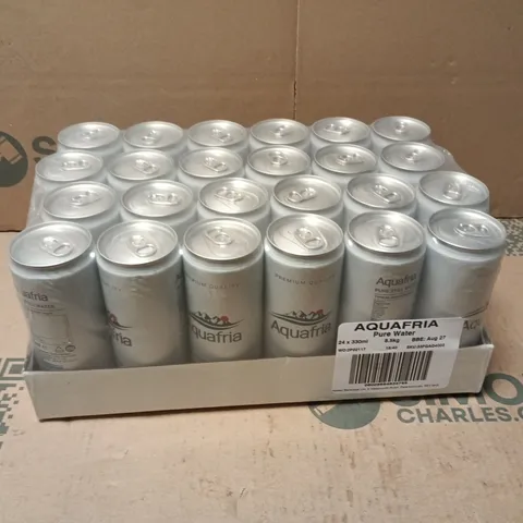 AQUAFRIA PURE WATER – 24 X 330ML CANS BULK PACK