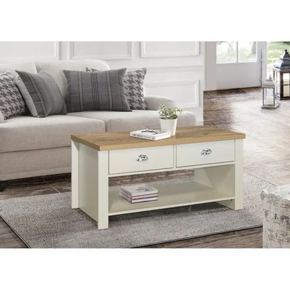 BOXED COFFEE TABLE WITH STORAGE