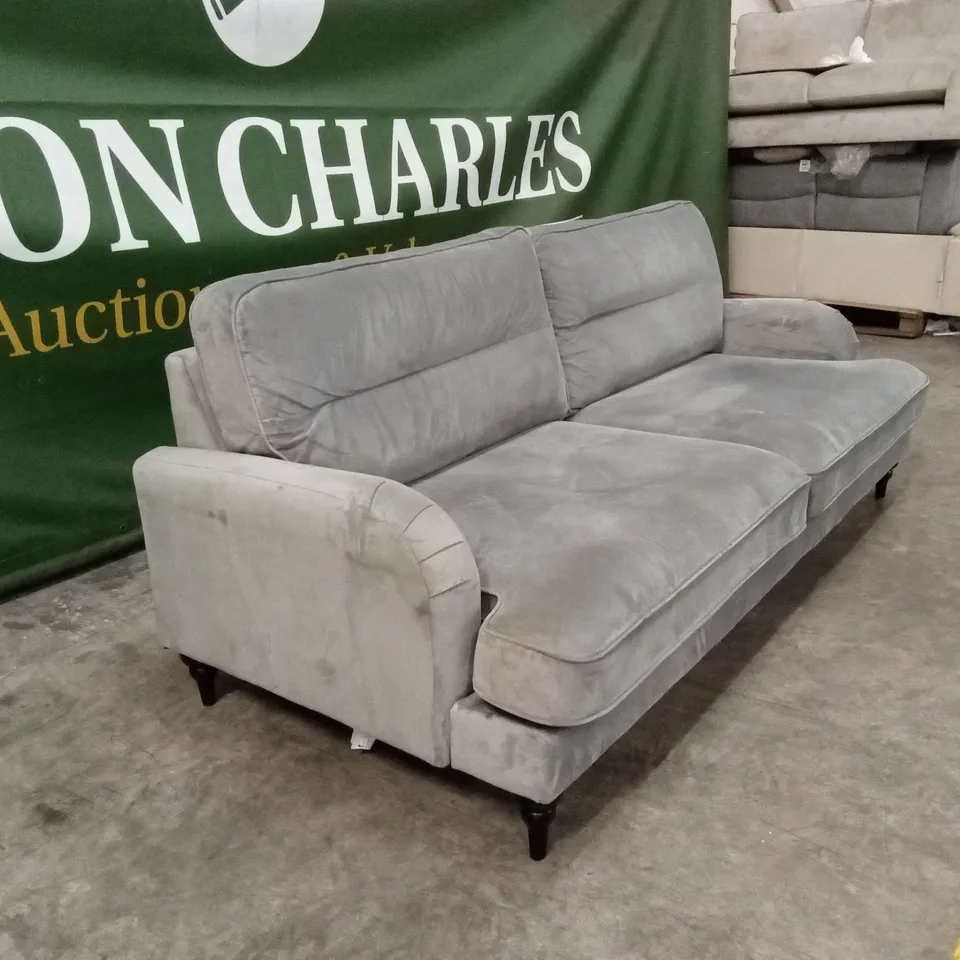 VICTORIA 4 SEATER FABRIC SOFA - GREY RRP £679