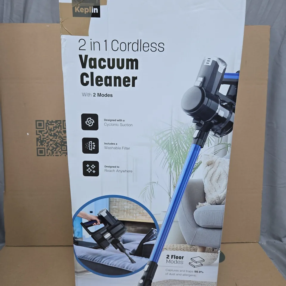 KEPLIN 2-IN-1 CORDLESS VACUUM CLEANER – BOXED