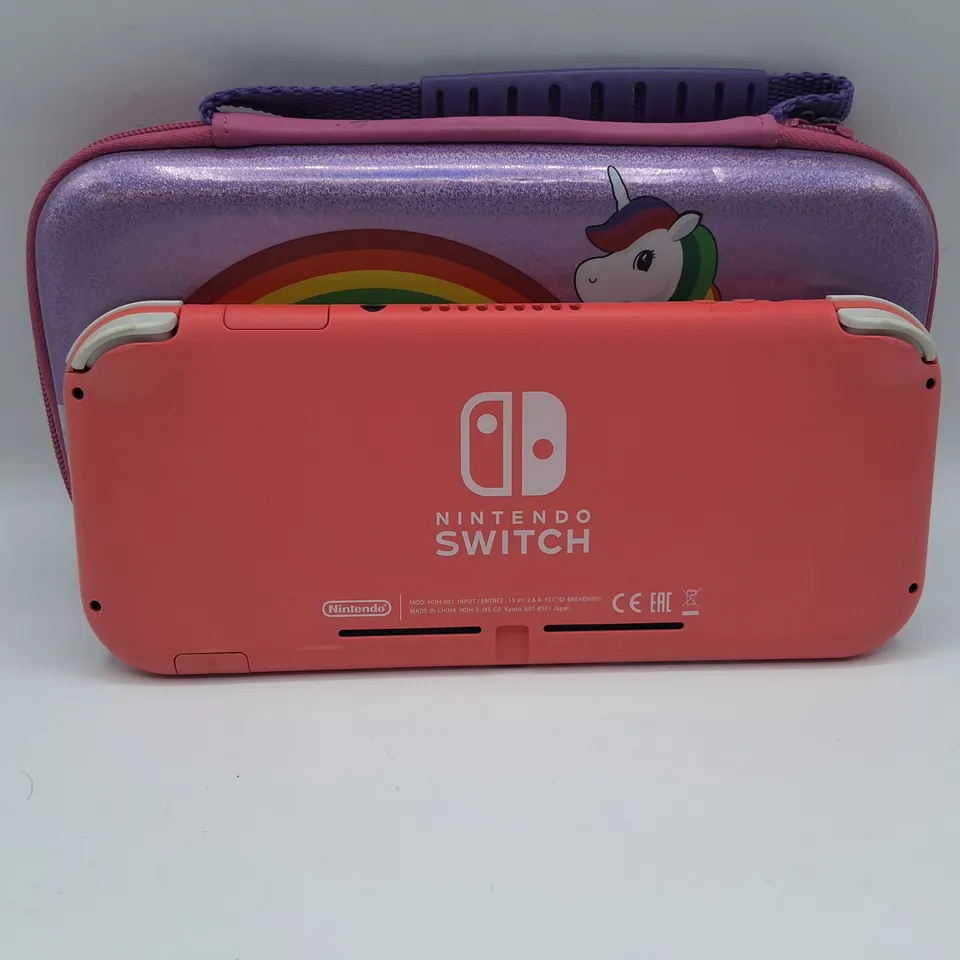UNBOXED NINTENDO SWITCH LITE IN BLUSH WITH UNIFORM NUMSKULL CASE -HDH-001